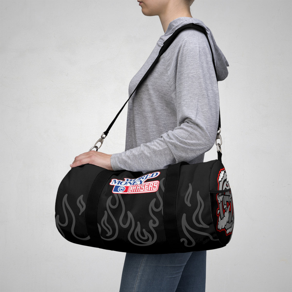 World Money Chasers Flame Duffel Bag