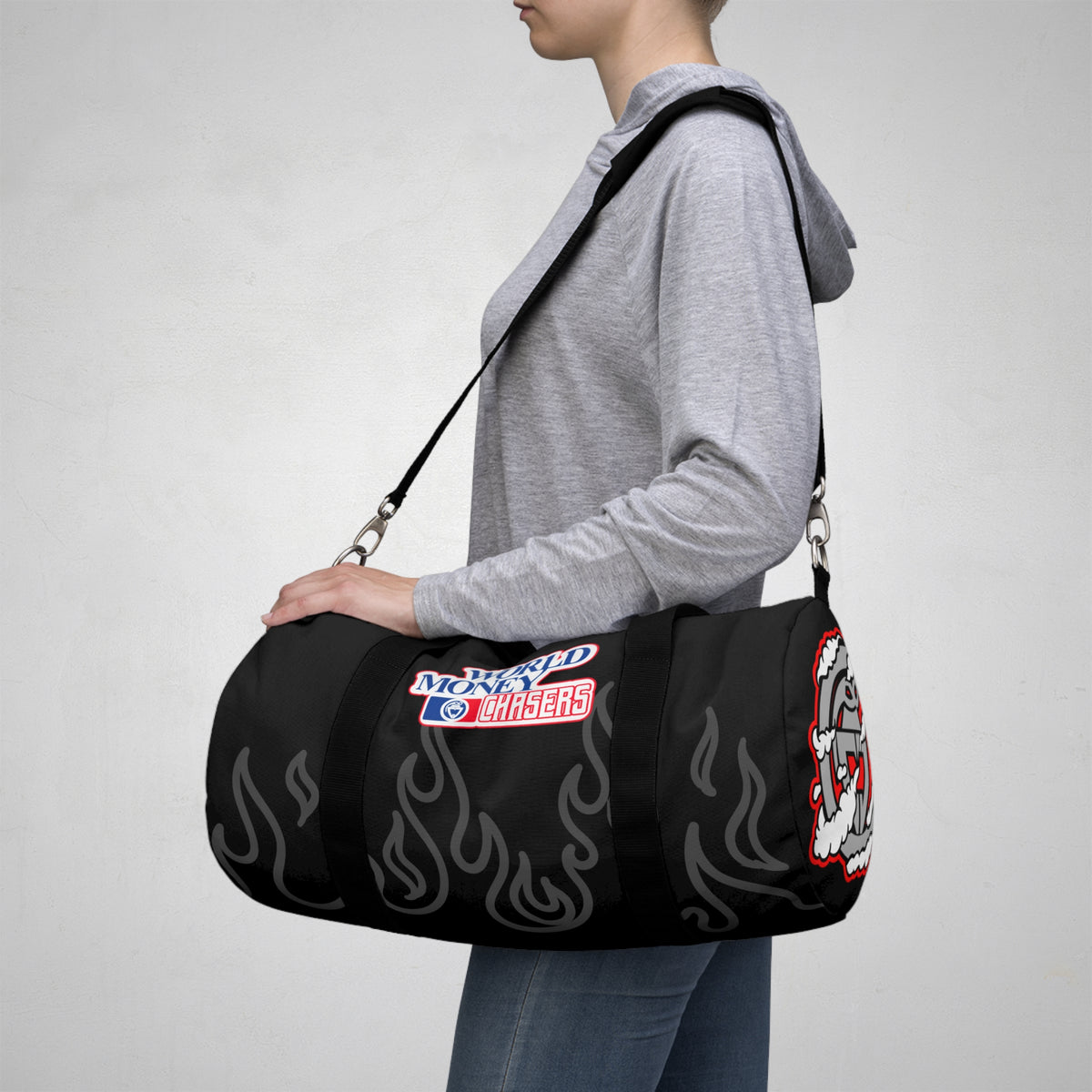 World Money Chasers Flame Duffel Bag