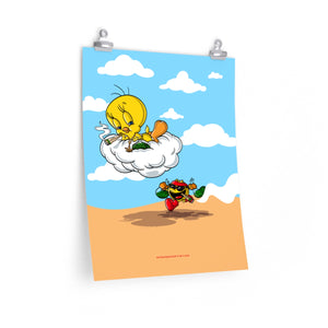 Tweety & Pac-Man Poster